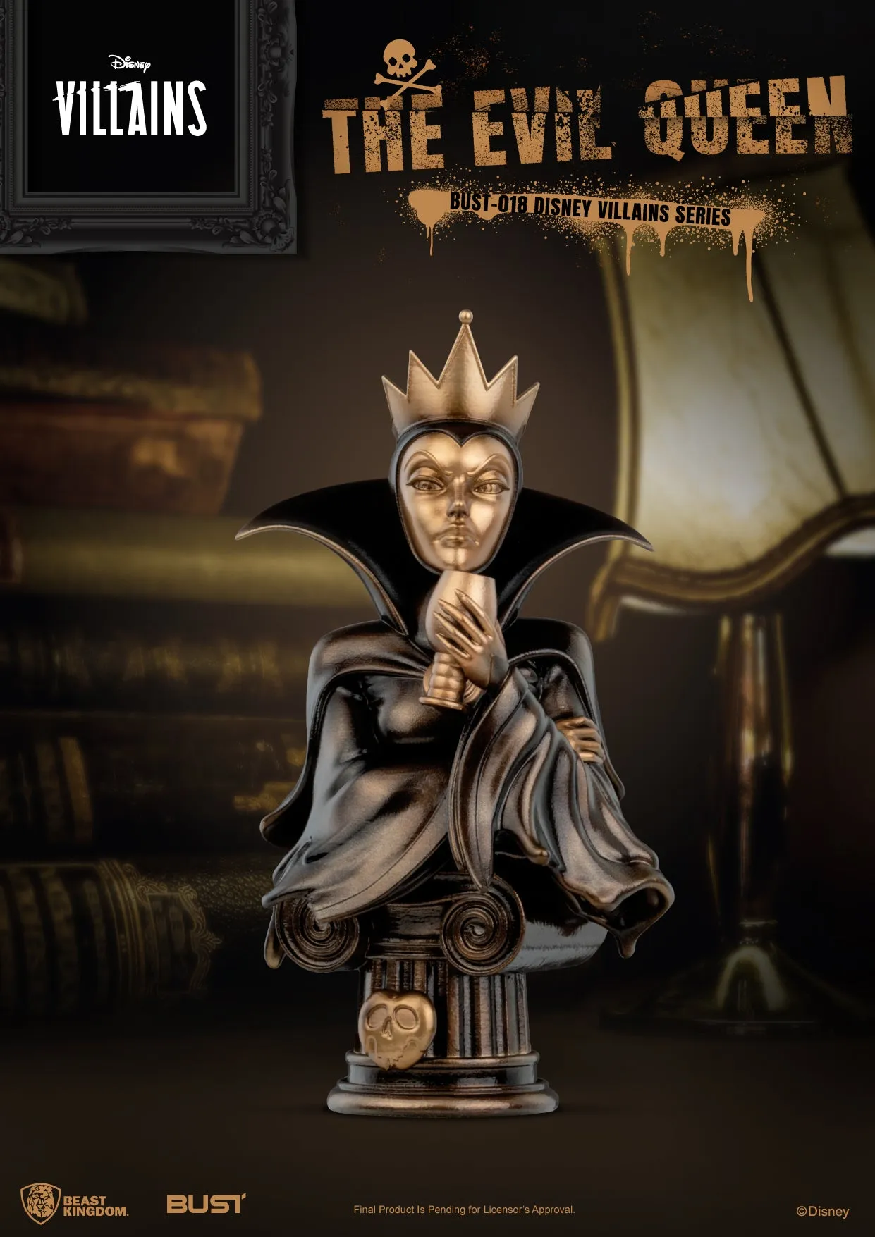 Beast Kingdom BUST-018 Disney Villains Series: The Evil Queen Statue Figure