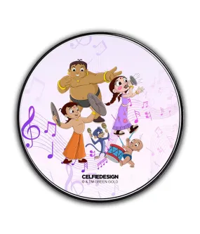 Chhota Bheem Musical - 10 X 10 (cm) Circular Coasters