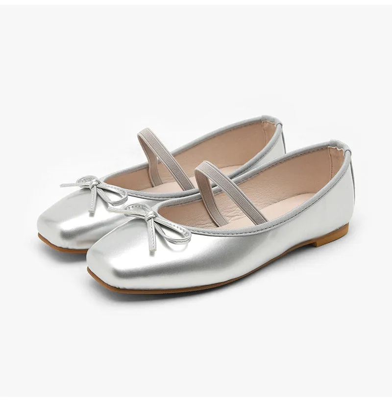 Erino Enamel Ribbon Maryjane Flats (1cm)