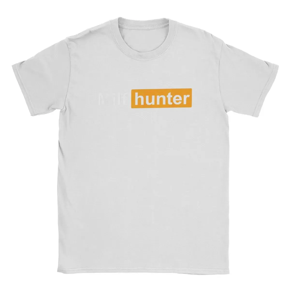 Men T-Shirt MILF Hunter Humor Joke Milfs Leisure Cotton Tee Shirt Short Sleeve Funny Porn T Shirt hub Crewneck Clothes Plus Size